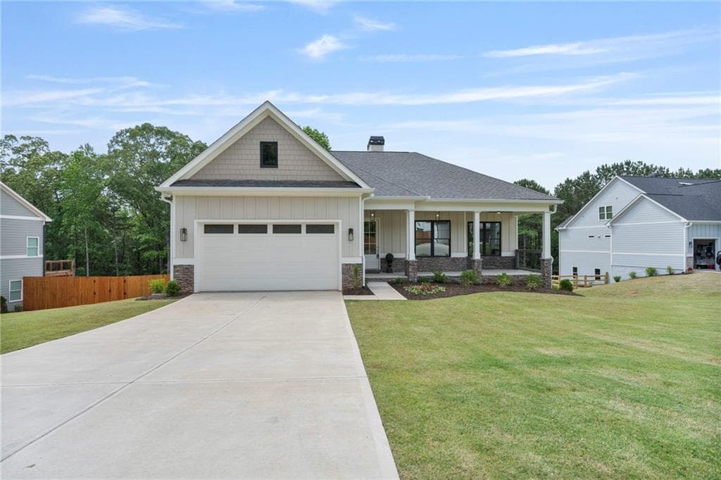 4 bedroom, 3 bathroom single family residence sold at 6830 Heard Lane, Cumming, GA 30041