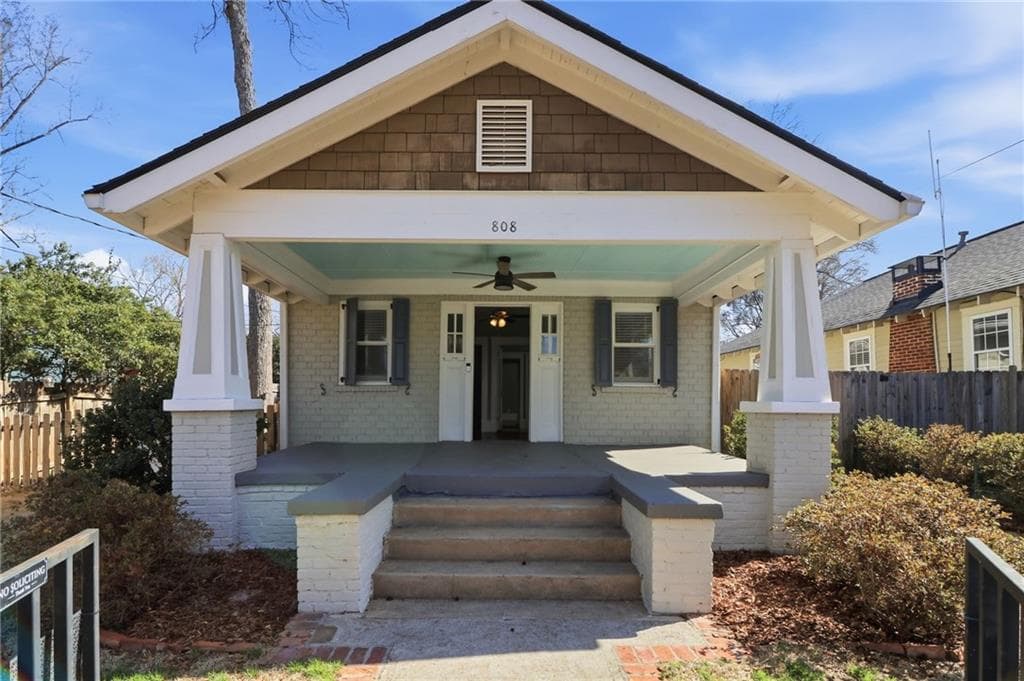 3 bedroom, 2 bathroom, 1,358 sq ft single family residence sold at 808 3rd Avenue, Decatur, GA 30030