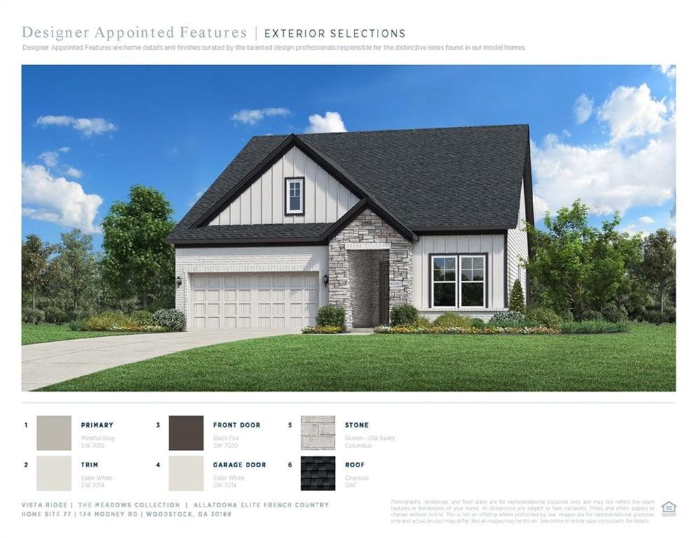 3 bedroom, 3 bathroom, 2,318 sq ft single family residence sold at 174 Mooney Road, Woodstock, GA 30188