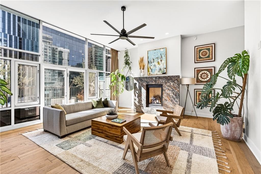 2 bedroom, 2 bathroom, 2,116 sq ft condominium sold at 845 Spring Street PH4, Atlanta, GA 30308