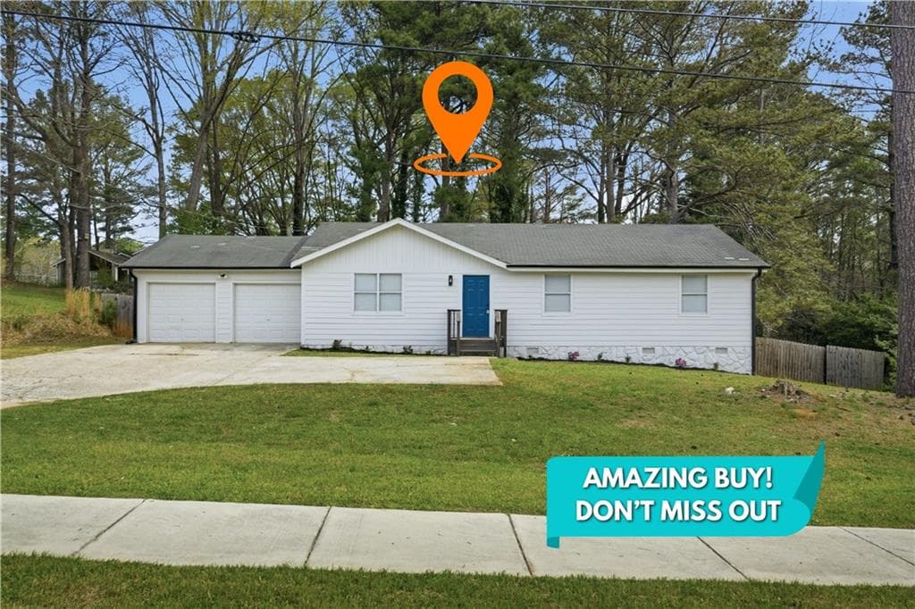 3 bedroom, 2 bathroom, 1,414 sq ft single family residence sold at 4954 Browns Mill Road, Lithonia, GA 30038