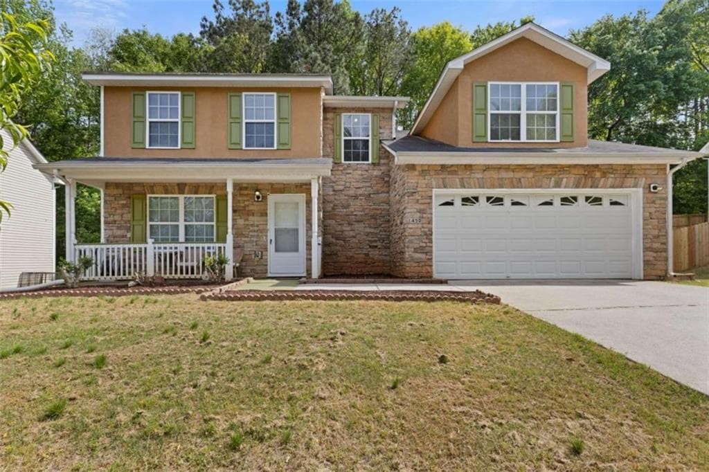 3 bedroom, 3 bathroom single family residence for sale at 1450 Steam Engine Way, Conyers, GA 30013