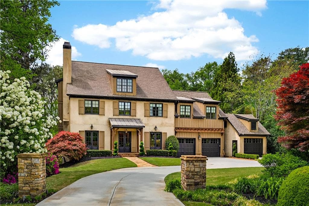 6 bedroom, 8 bathroom, 7,145 sq ft single family residence sold at 4868 Merlendale Drive, Atlanta, GA 30327