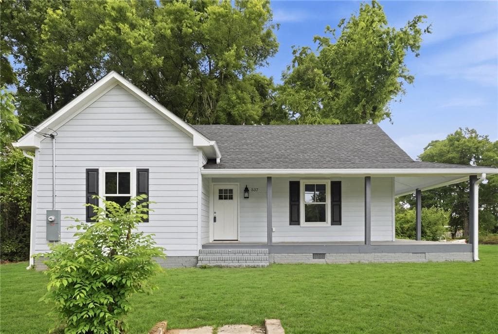 3 bedroom, 2 bathroom single family residence sold at 537 Fletcher Street, Cedartown, GA 30125