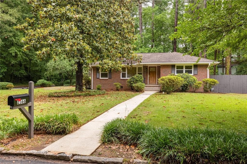 3 bedroom, 2 bathroom, 1,664 sq ft single family residence sold at 2366 Harrington Drive, Decatur, GA 30033