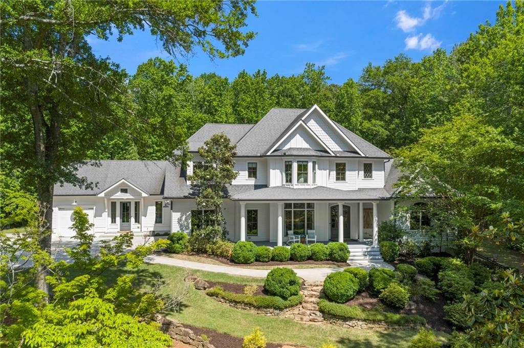 6 bedroom, 7 bathroom, 7,227 sq ft single family residence sold at 12345 Etris Road, Roswell, GA 30075