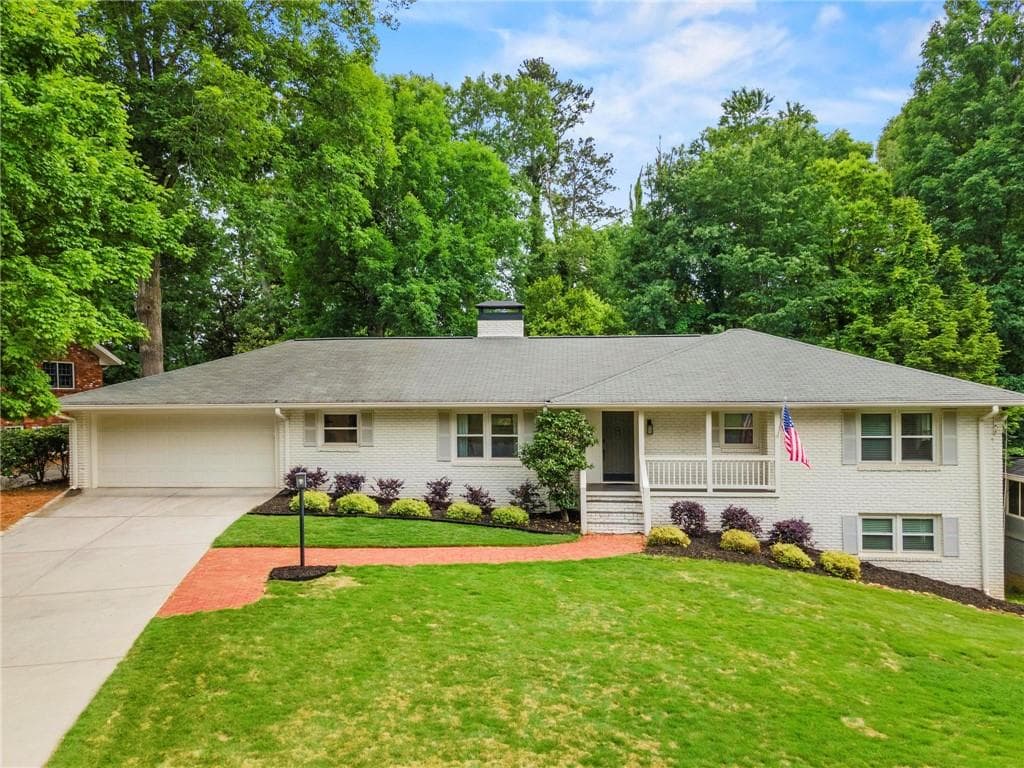 5 bedroom, 3 bathroom, 3,122 sq ft single family residence sold at 455 Forest Valley Road, Sandy Springs, GA 30342