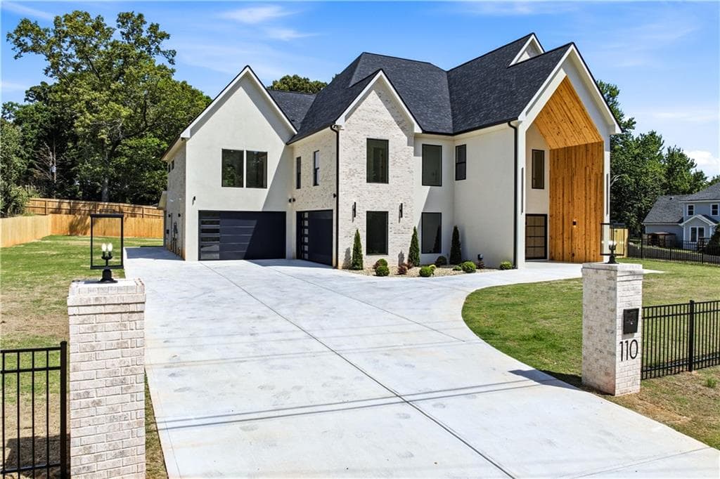 5 bedroom, 6 bathroom, 7,690 sq ft single family residence sold at 110 Simonton Road, Lawrenceville, GA 30046