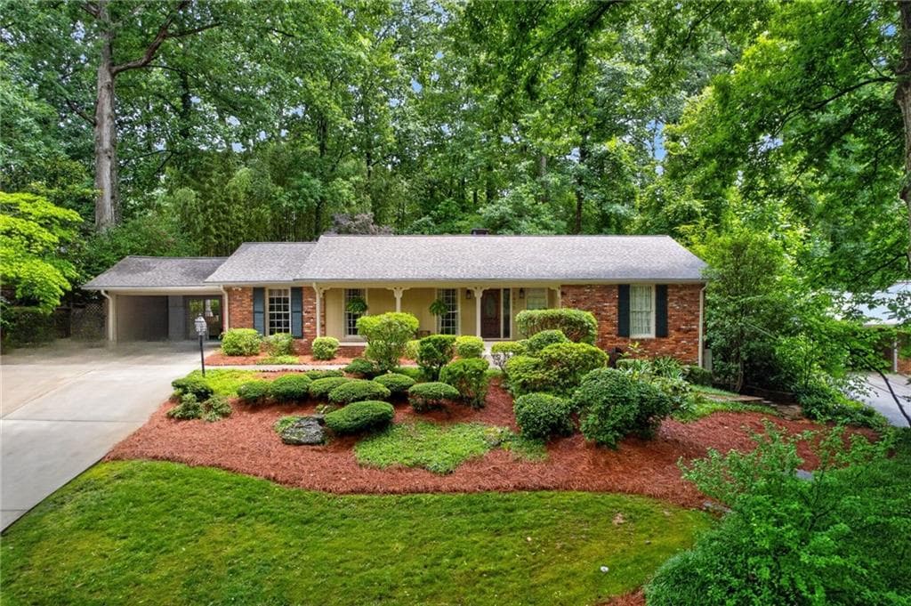 4 bedroom, 3 bathroom, 3,274 sq ft single family residence sold at 6875 Castleton Drive, Atlanta, GA 30328