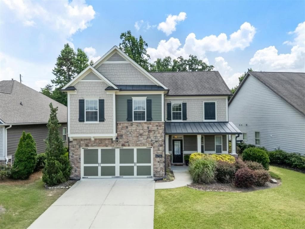 4 bedroom, 3 bathroom, 2,242 sq ft single family residence sold at 6734 Birch Bark Way, Flowery Branch, GA 30542