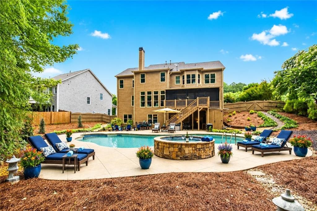 6 bedroom, 5 bathroom, 5,588 sq ft single family residence sold at 417 Battlefield Creek Drive, Marietta, GA 30064