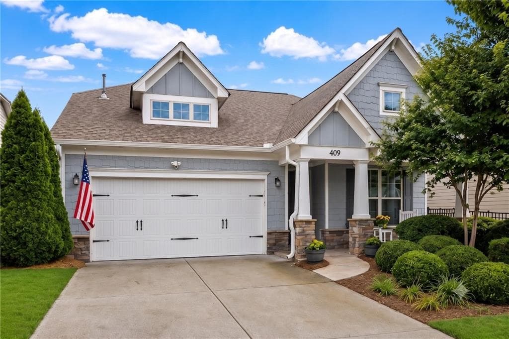 2 bedroom, 2 bathroom, 2,028 sq ft single family residence sold at 409 Windy Ridge Way, Canton, GA 30114
