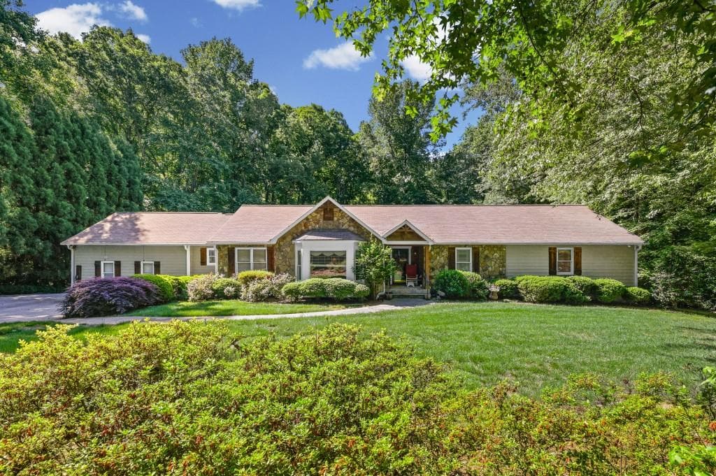 4 bedroom, 4 bathroom, 5,126 sq ft single family residence for sale at 1530 Woodstock Road, Roswell, GA 30075