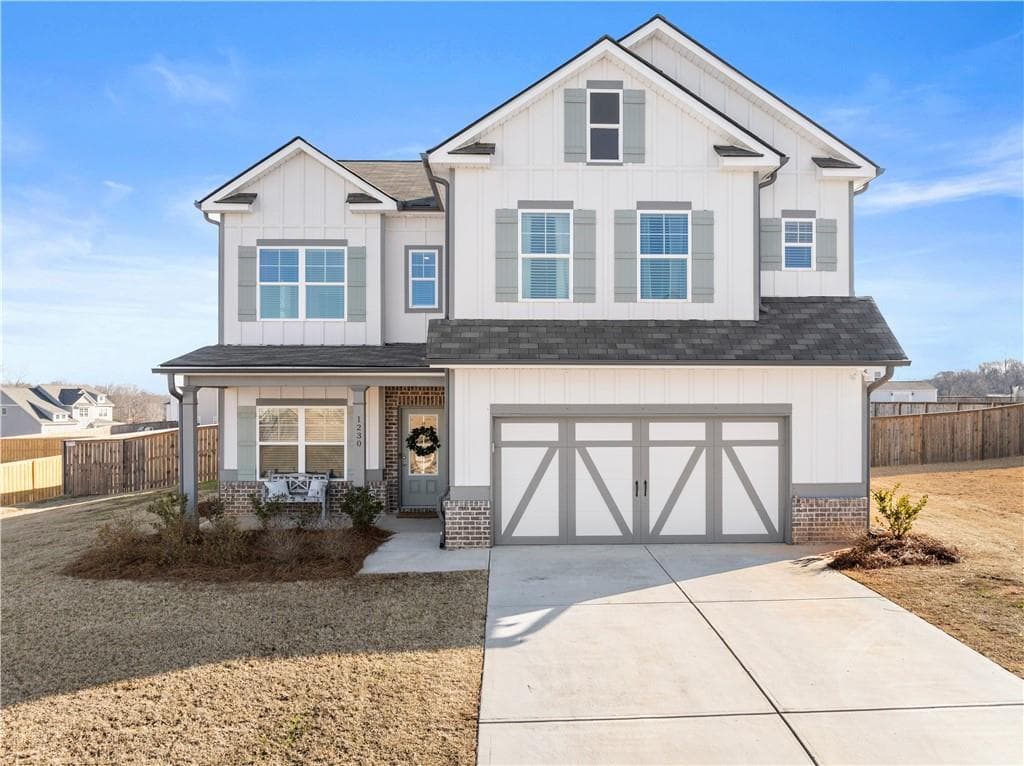 4 bedroom, 4 bathroom, 2,632 sq ft single family residence for sale at 1230 Homeward Trail, Hoschton, GA 30548