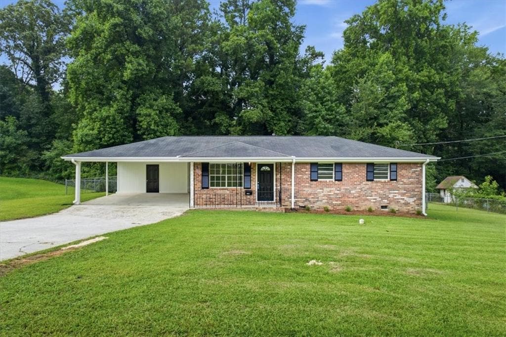 3 bedroom, 1 bathroom, 1,088 sq ft single family residence sold at 4861 Shady Rest Drive, Powder Springs, GA 30127