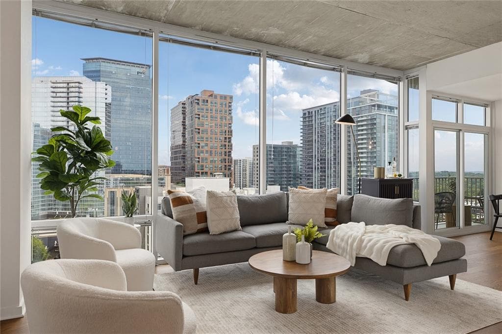 1 bedroom, 1 bathroom, 872 sq ft condominium for sale at 943 Peachtree Street 1218, Atlanta, GA 30309