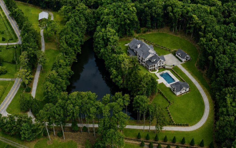 7 bedroom, 11 bathroom, 24,486 sq ft single family residence for sale at 13675 Freemanville Road, Milton, GA 30004
