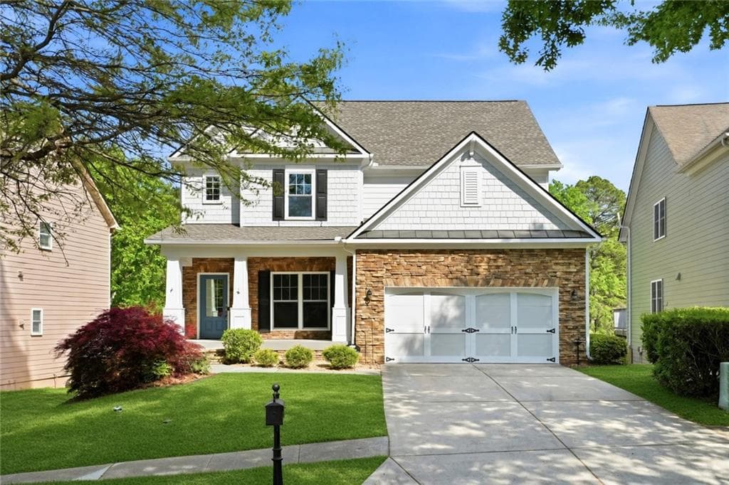 4 bedroom, 4 bathroom, 3,319 sq ft single family residence for sale at 7812 Keepsake Lane, Flowery Branch, GA 30542