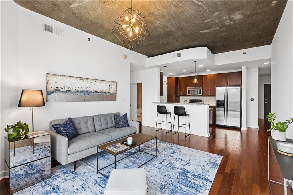 1 bedroom, 1 bathroom, 783 sq ft condominium for sale at 855 Peachtree Street 2606, Atlanta, GA 30308