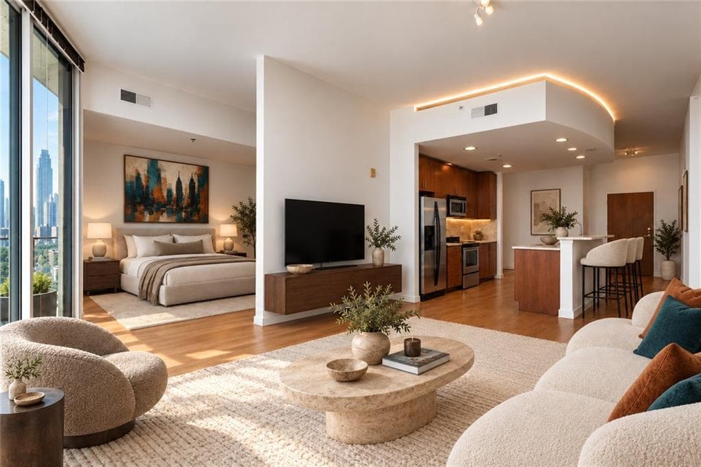 1 bedroom, 1 bathroom, 832 sq ft condominium for rent at 361 17th Street 1613, Atlanta, GA 30363 for $1,999 a month