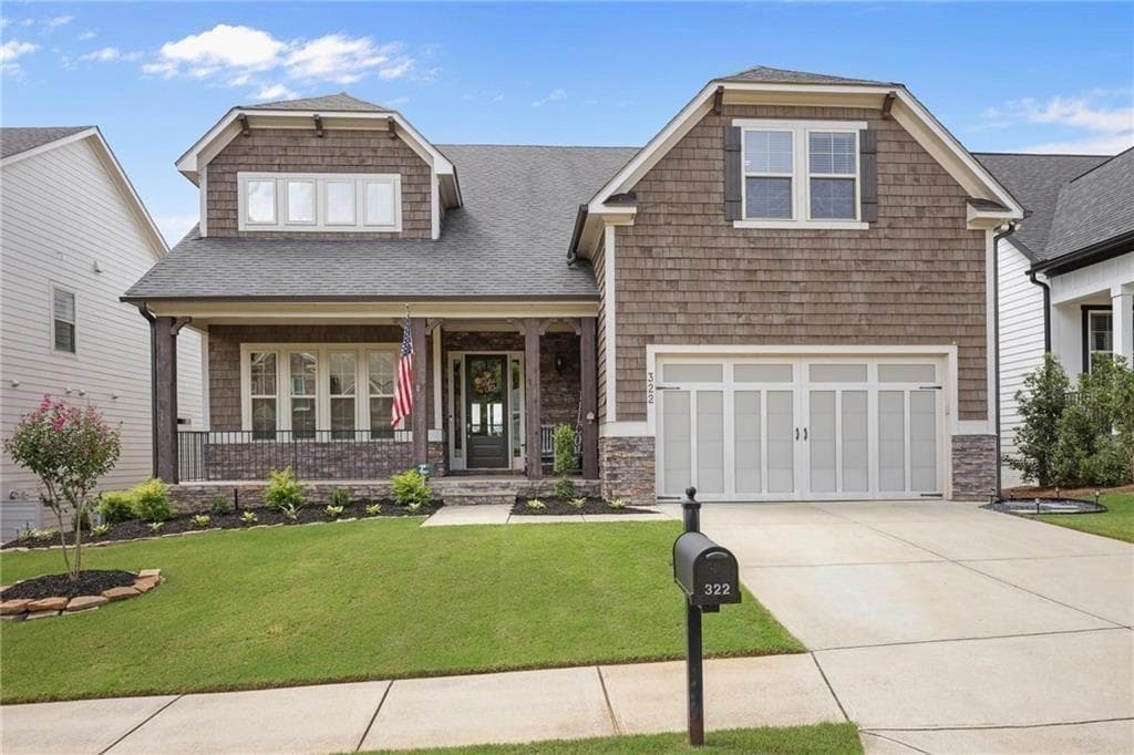 4 bedroom, 4 bathroom, 5,056 sq ft single family residence for sale at 322 Woodridge Pass, Canton, GA 30114