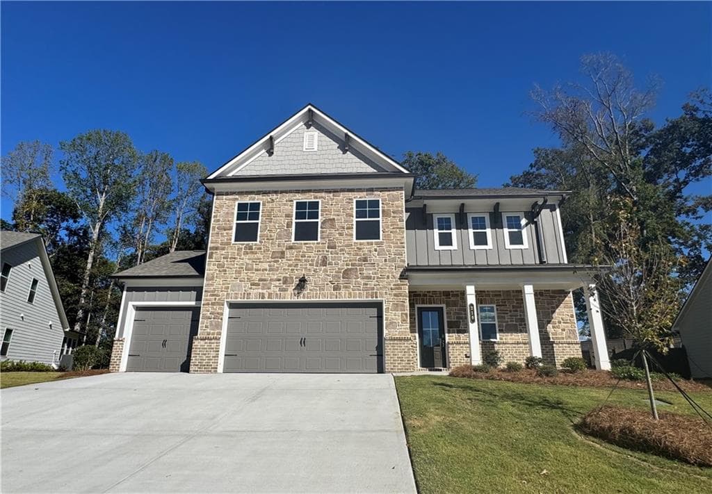 4 bedroom, 4 bathroom, 2,417 sq ft single family residence for sale at 210 Rosewood Park Drive, Hoschton, GA 30548