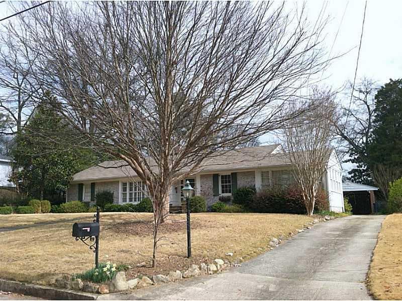 3 bedroom single family residence sold at 1639 Lady Marian Lane, Atlanta, GA 30309