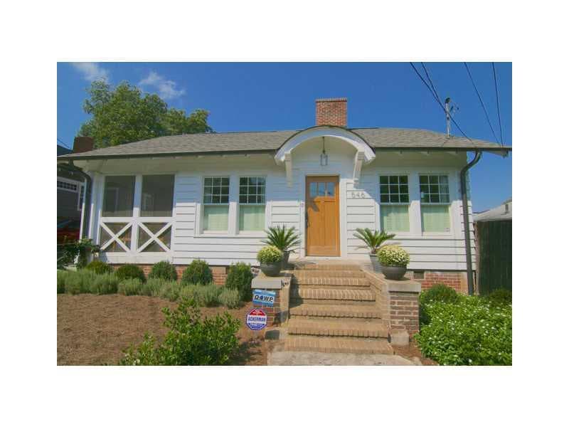 2 bedroom, 1,278 sq ft single family residence sold at 546 Boulevard Place, Atlanta, GA 30308