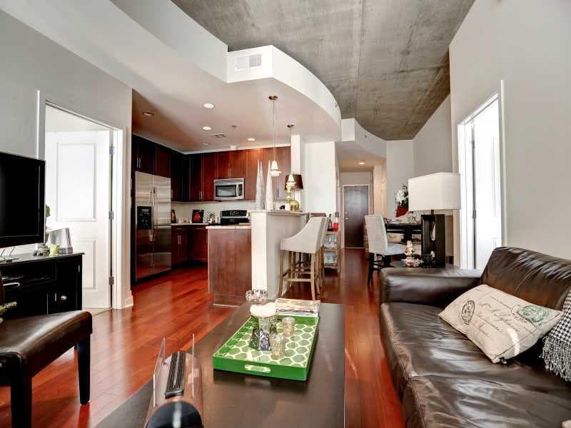2 bedroom, 1,184 sq ft condominium sold at 855 Peachtree Street 2007, Atlanta, GA 30308