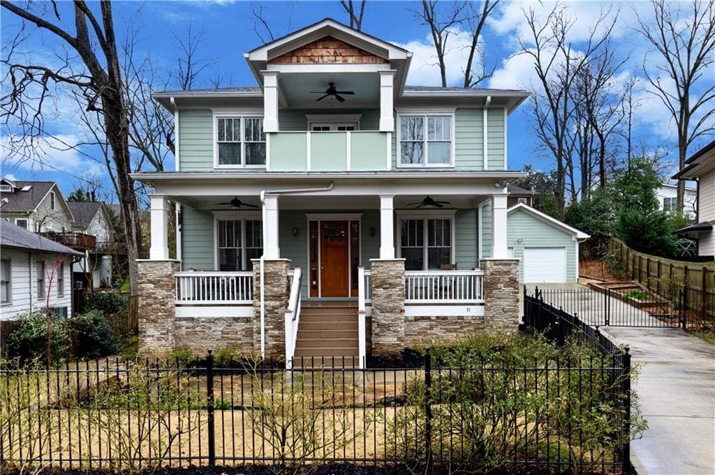 5 bedroom, 4 bathroom, 3,440 sq ft single family residence sold at 51 Warren Street, Atlanta, GA 30317