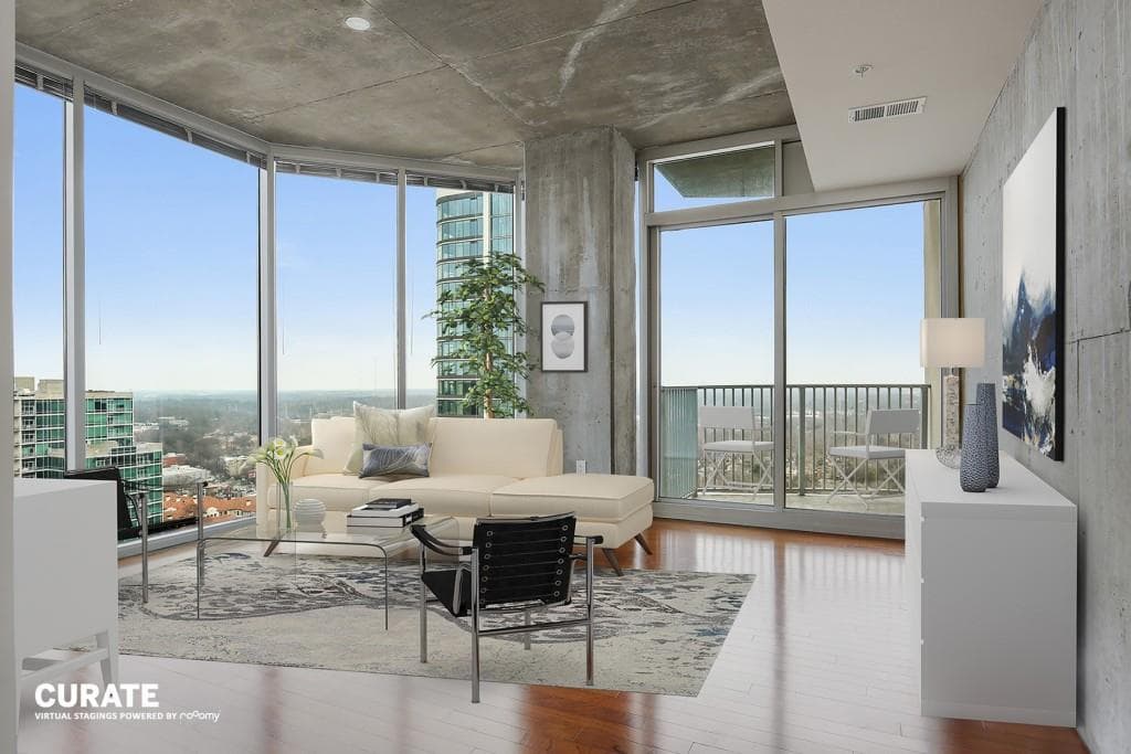 2 bedroom, 2 bathroom, 1,168 sq ft condominium sold at 860 Peachtree Street 2001, Atlanta, GA 30308