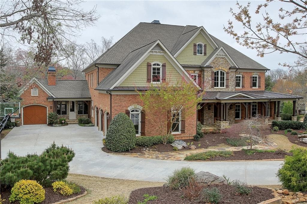 6 bedroom, 9 bathroom, 11,130 sq ft single family residence sold at 1245 Basnett Drive, Alpharetta, GA 30004