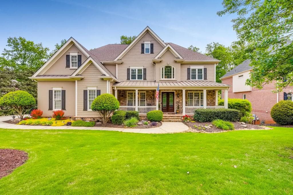 6 bedroom, 5 bathroom, 5,249 sq ft single family residence sold at 14405 Morning Mountain Way, Alpharetta, GA 30004