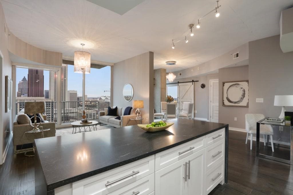 2 bedroom, 2 bathroom, 1,498 sq ft condominium sold at 860 Peachtree Street 2409, Atlanta, GA 30308