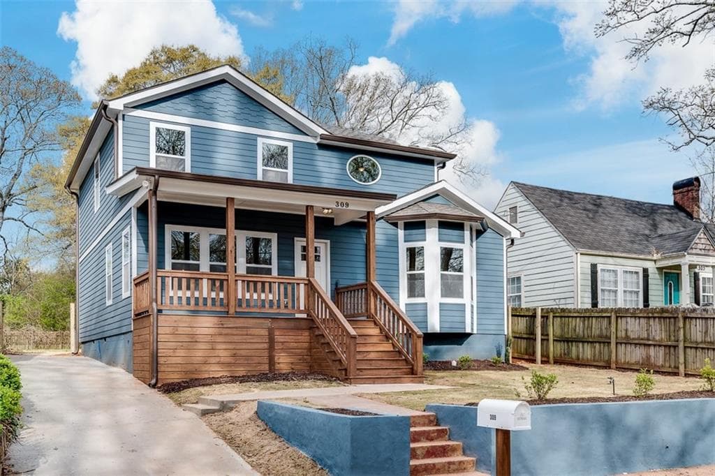4 bedroom, 3 bathroom, 2,100 sq ft single family residence sold at 309 E Side Avenue, Atlanta, GA 30316