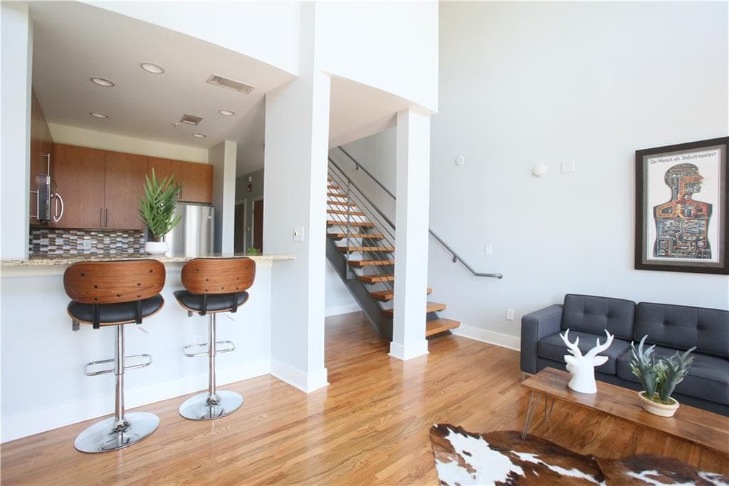 1 bedroom, 2 bathroom, 960 sq ft condominium sold at 1245 Caroline Street 221, Atlanta, GA 30307