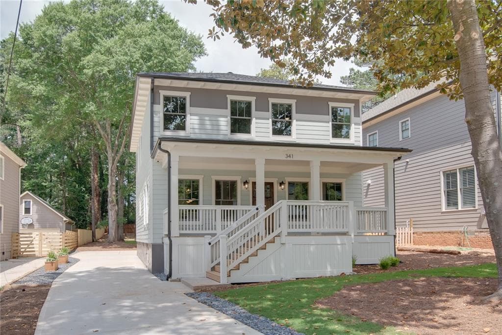 4 bedroom, 3 bathroom single family residence sold at 341 Ashburton Avenue, Atlanta, GA 30317