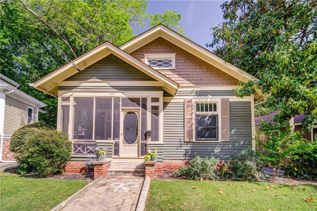 3 bedroom, 2 bathroom, 1,290 sq ft single family residence sold at 1292 Euclid Avenue, Atlanta, GA 30307