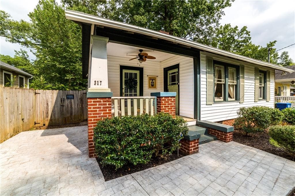 3 bedroom, 1 bathroom, 1,152 sq ft single family residence sold at 317 Murray Hill Avenue, Atlanta, GA 30317