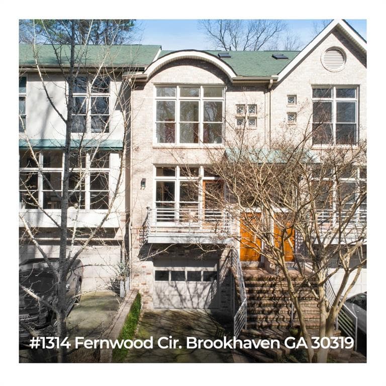 2 bedroom, 4 bathroom, 2,143 sq ft townhouse sold at 1314 Fernwood Circle, Brookhaven, GA 30319
