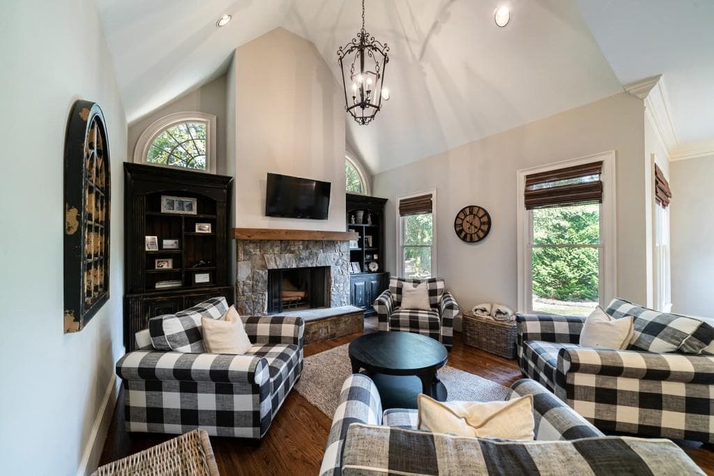 5 bedroom, 7 bathroom, 5,966 sq ft single family residence sold at 12907 Etris Walk, Roswell, GA 30075
