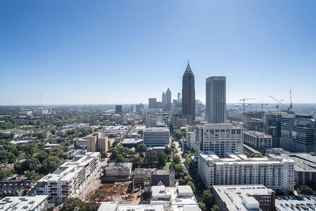 2 bedroom, 2 bathroom, 986 sq ft condominium sold at 855 Peachtree Street 3505, Atlanta, GA 30308