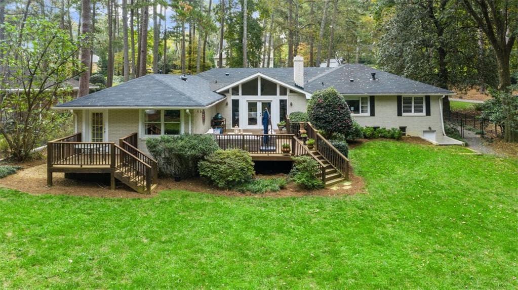 4 bedroom, 3 bathroom, 3,292 sq ft single family residence sold at 1461 Moores Mill Road, Atlanta, GA 30327