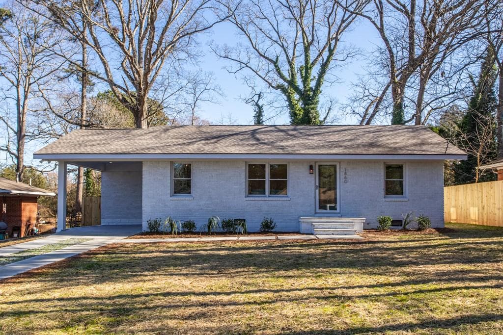 3 bedroom, 1 bathroom, 1,080 sq ft single family residence sold at 1860 Pinedale Place, Decatur, GA 30032