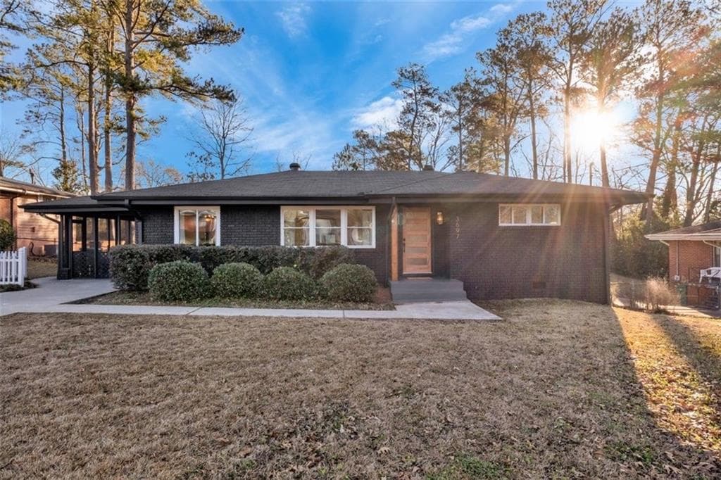 3 bedroom, 2 bathroom, 1,200 sq ft single family residence sold at 3697 Crestview Drive, Smyrna, GA 30082