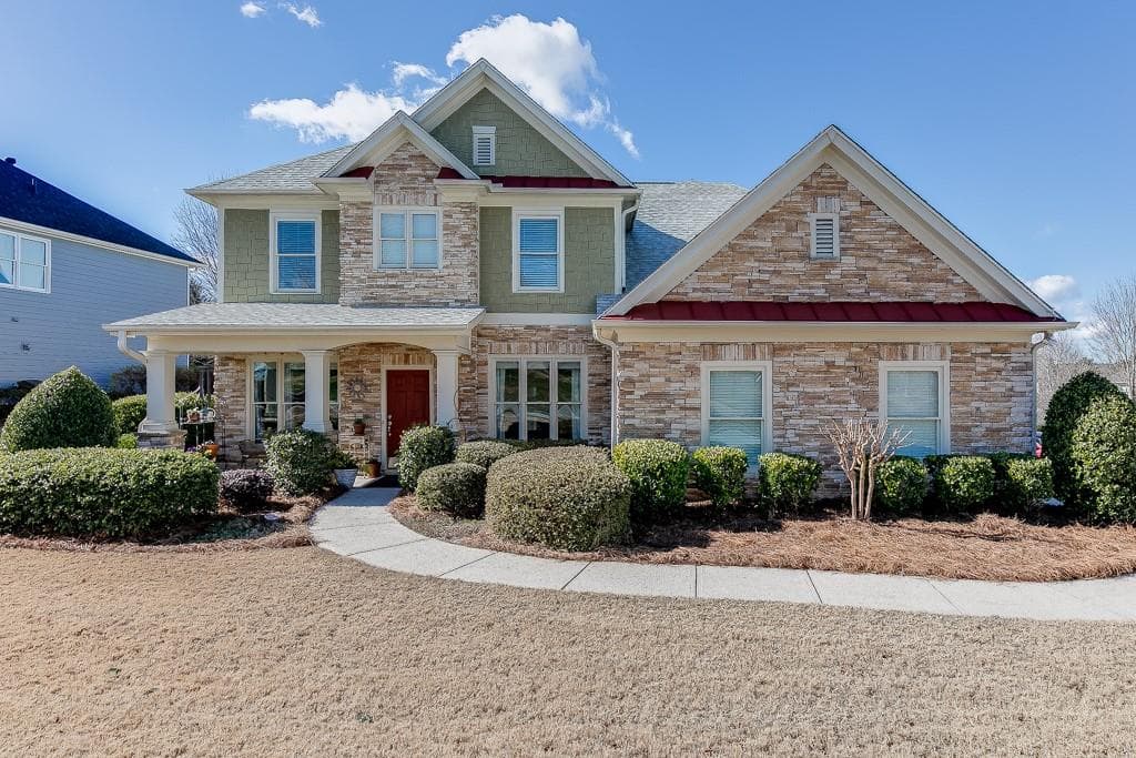 5 bedroom, 4 bathroom single family residence sold at 7403 Switchback Lane, Flowery Branch, GA 30542