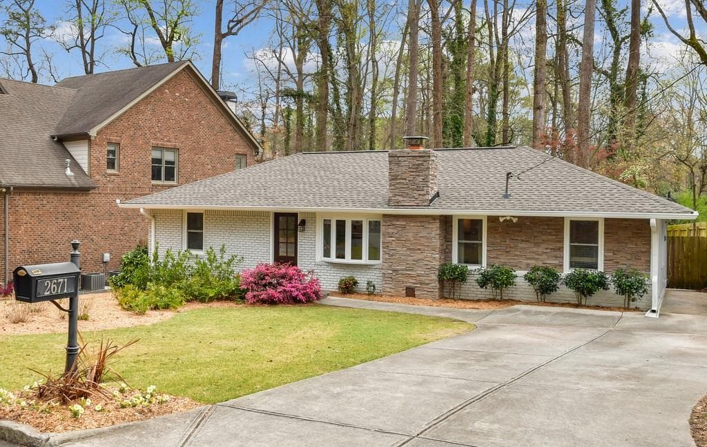 3 bedroom, 2 bathroom single family residence sold at 2671 Camille Drive, Brookhaven, GA 30319