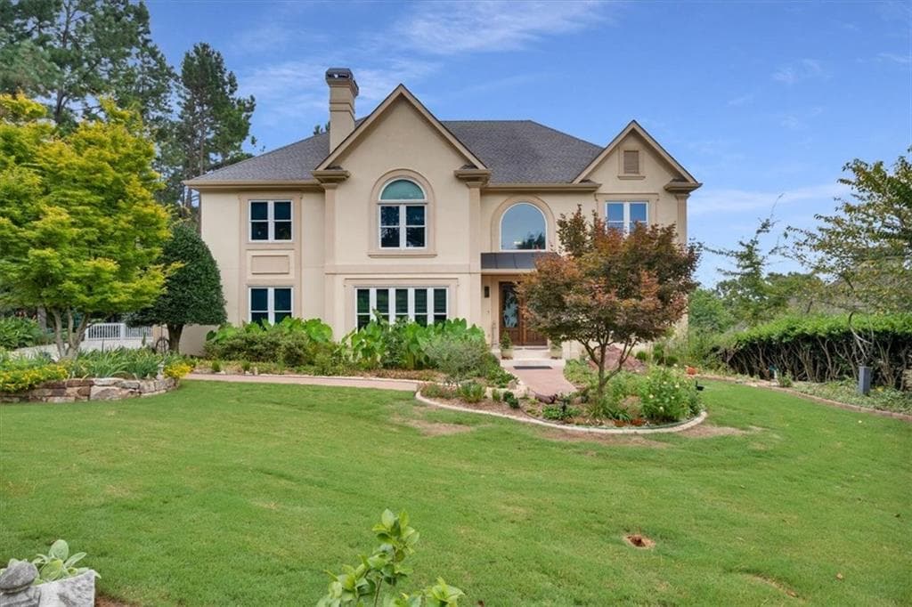 5 bedroom, 6 bathroom, 6,849 sq ft single family residence sold at 8350 Sentinae Chase Drive, Roswell, GA 30076