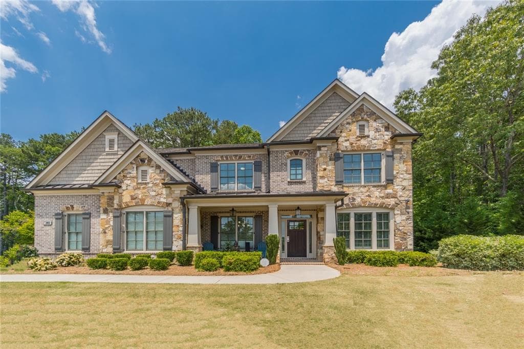 5 bedroom, 4 bathroom, 3,896 sq ft single family residence sold at 8060 Preservation Drive, Alpharetta, GA 30005