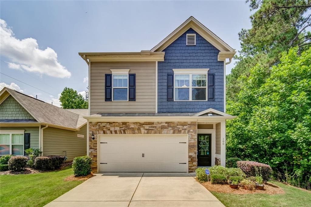 4 bedroom, 4 bathroom, 2,357 sq ft single family residence sold at 100 Stone Manor Court, Woodstock, GA 30188